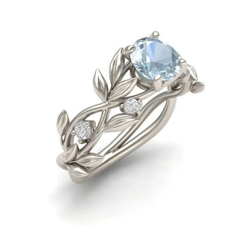 Newest Design New Women's Silver Floral Transparent Rhinestone Flower Vine Leaf Engagement Ring Set Silver Ring Gift Jewelry
Newest Design New Women's Silver Floral Transparent Rhinestone Flower Vine Leaf Engagement Ring Set Silver Ring Gift Jewelry