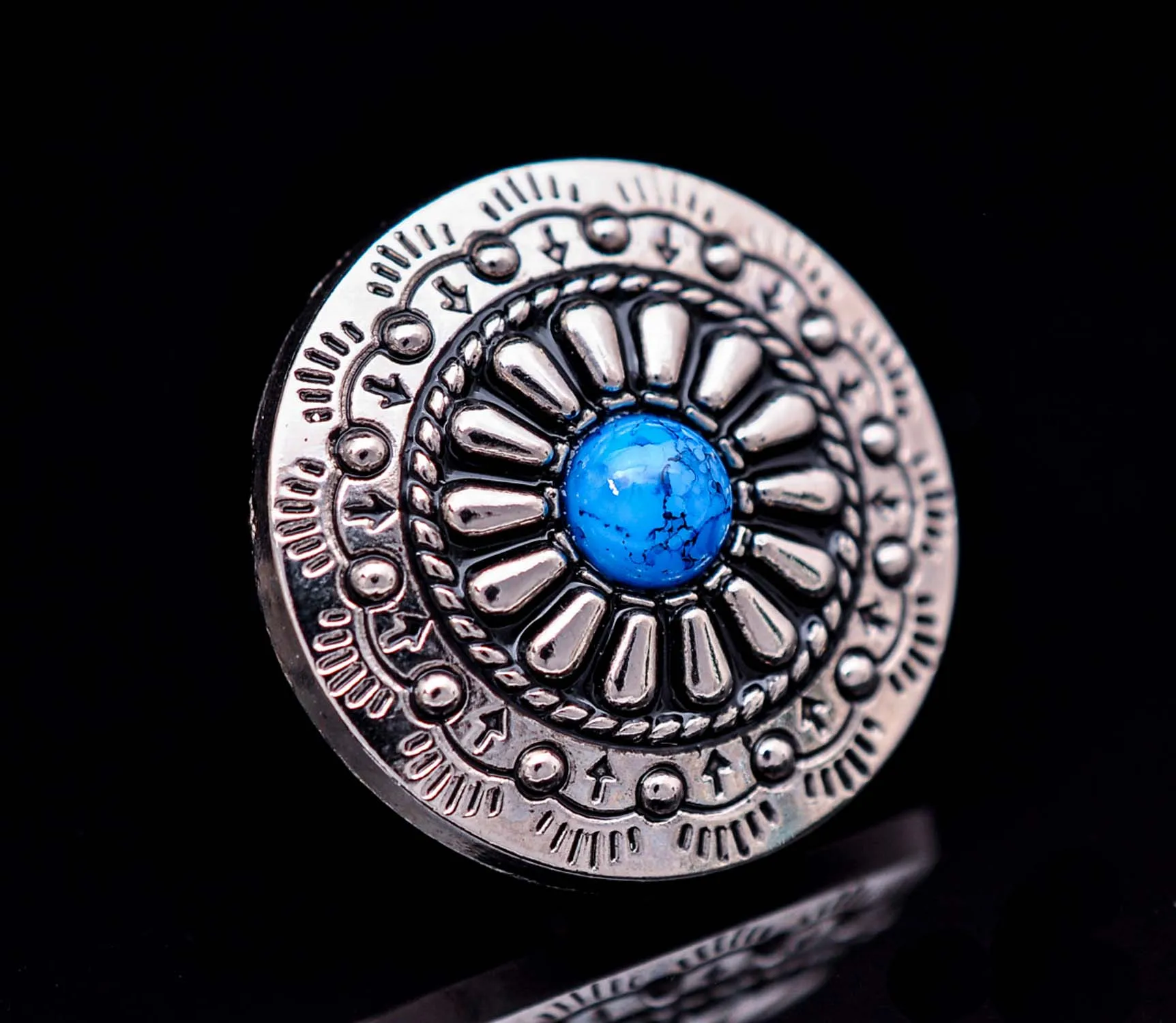 10pcs 25MM Silver Tribal Flower Turquoise Concho Screw For Leathercraft Wallet Belt Saddle Headstall Bridle Decor 1"
10pcs 25MM Silver Tribal Flower Turquoise Concho Screw For Leathercraft Wallet Belt Saddle Headstall Bridle Decor 1"