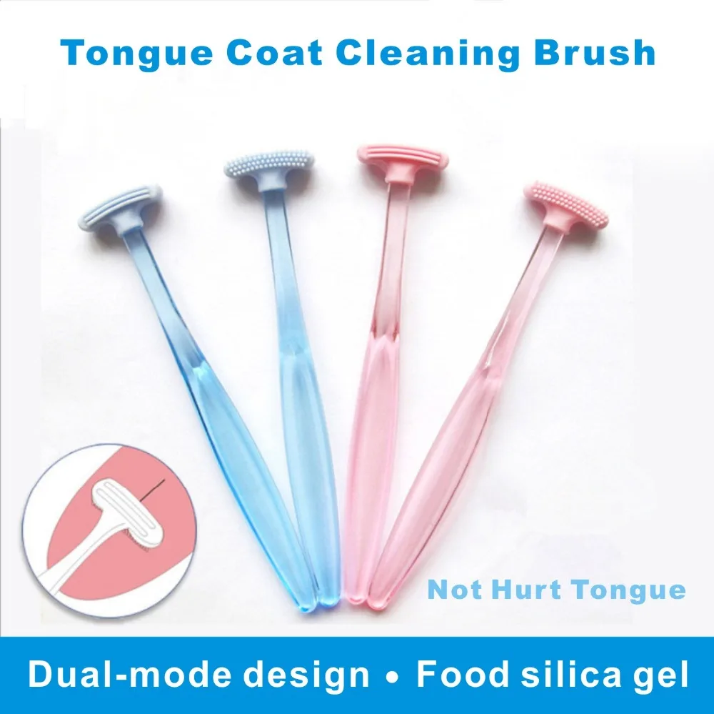 

1pcs Soft Tongue Brush Cleaning the Surface of Tongue Oral Cleaning Brushes Tongue Scraper Cleaner Fresh Breath tongue coating