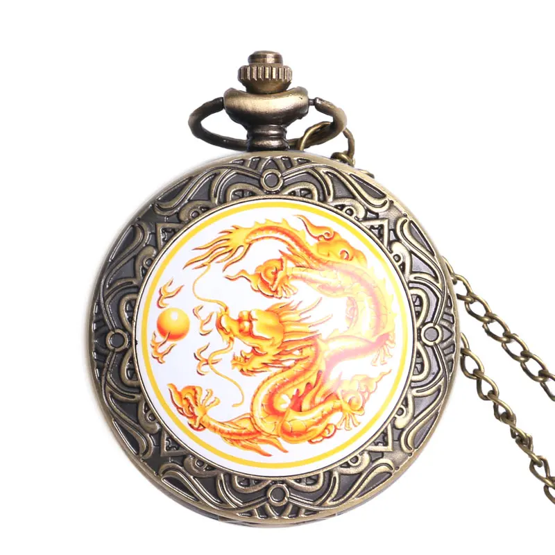 2017 Fashion Chinese Style Dragon Pocket Watch Pendant Clock Bronze Cooper Necklace Women Men Elder Quartz Watches with Gift Bag
2017 Fashion Chinese Style Dragon Pocket Watch Pendant Clock Bronze Cooper Necklace Women Men Elder Quartz Watches with Gift Bag