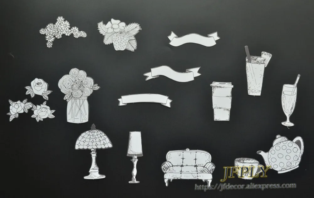 DIY Photo Album/Scrapbooking Decorative Accessories Vintage Die-cutting Paper Supplies (please color them by yourself)
DIY Photo Album/Scrapbooking Decorative Accessories Vintage Die-cutting Paper Supplies (please color them by yourself)