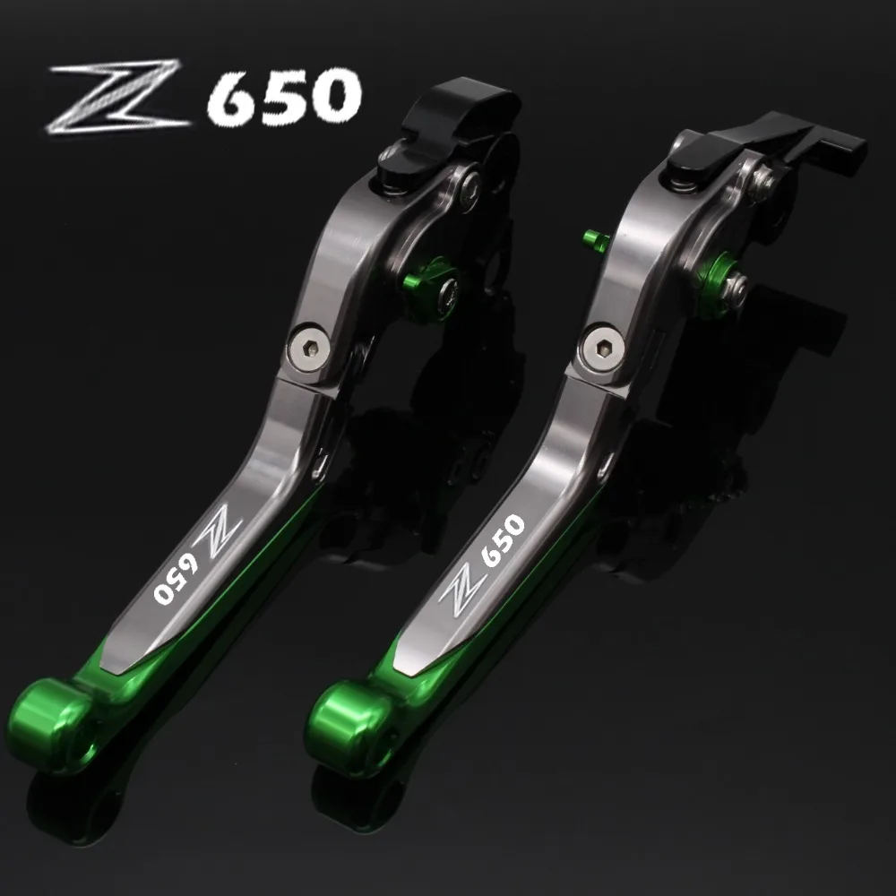 For Kawasaki Z650 2017 Black&Titanium Folding Extendable Motorcycle CNC Brake Clutch Levers 2017 New Laser Engraved Logo
For Kawasaki Z650 2017 Black&Titanium Folding Extendable Motorcycle CNC Brake Clutch Levers 2017 New Laser Engraved Logo