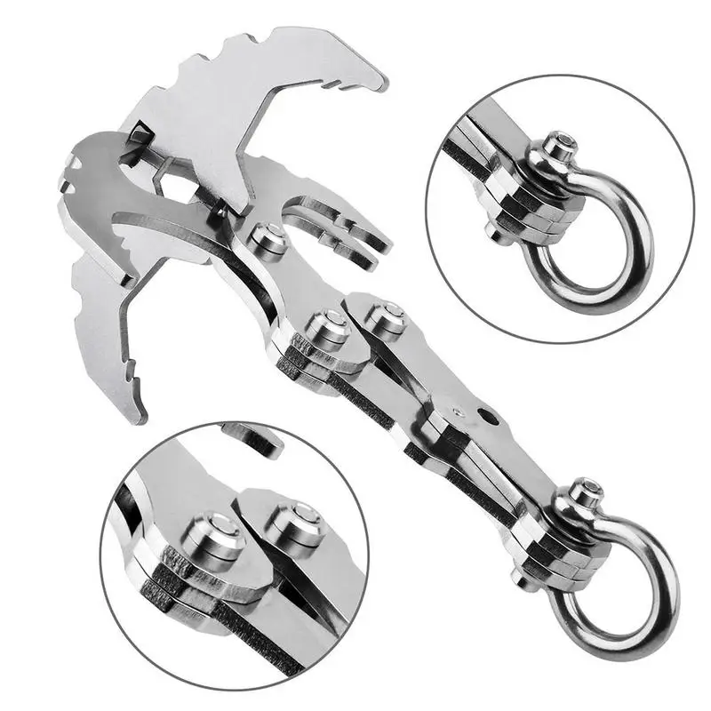 High Quality Stainless Steel Multi-functional Performance Gravity Hook Survival Folding Climbing Tools Heavy Claw Flying Tiger
High Quality Stainless Steel Multi-functional Performance Gravity Hook Survival Folding Climbing Tools Heavy Claw Flying Tiger