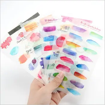 6 Pages/Pack Color Swatch Show Decorative Planner Stickers DIY Diary Scrapbooking Phone Index Seal Stickers
6 Pages/Pack Color Swatch Show Decorative Planner Stickers DIY Diary Scrapbooking Phone Index Seal Stickers