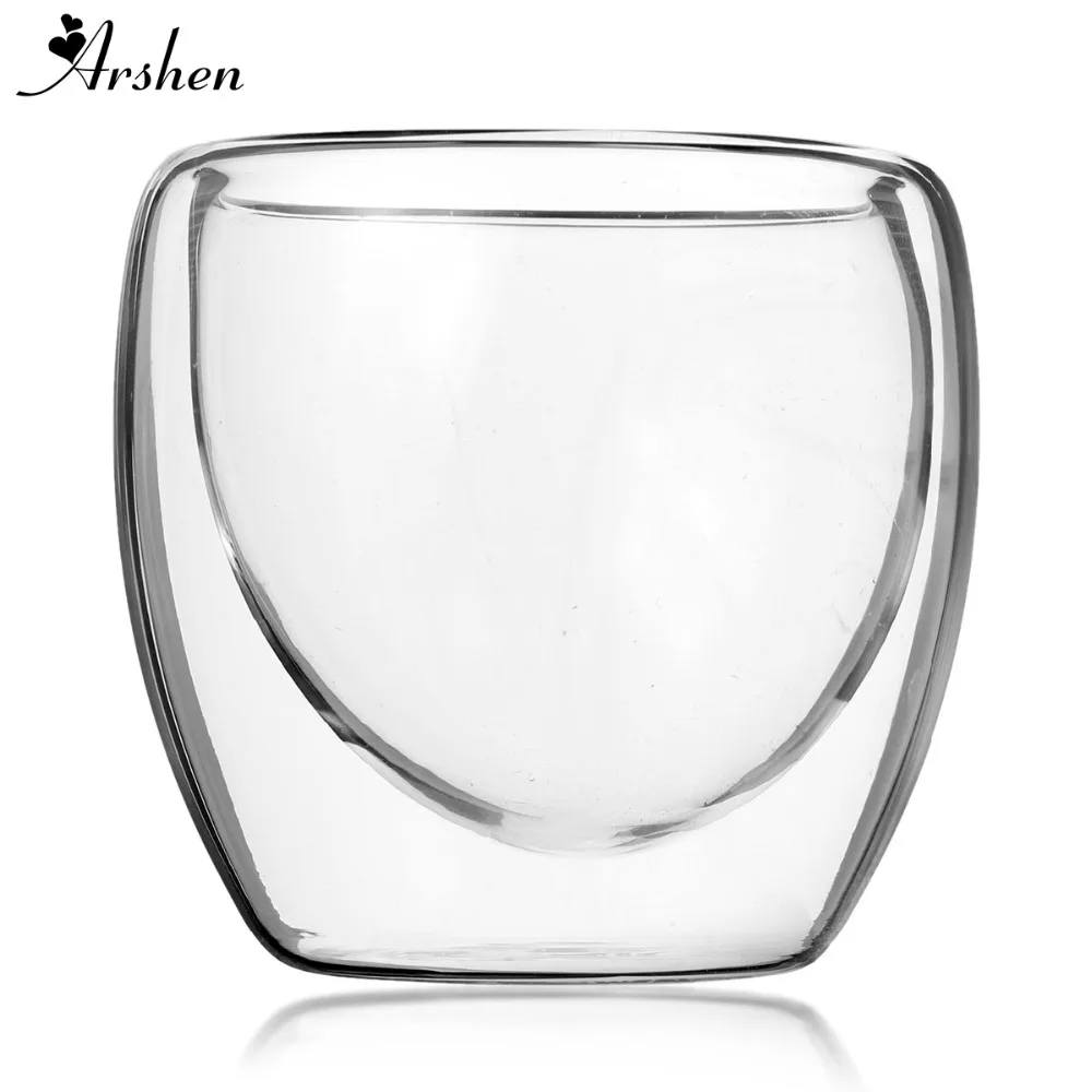 Arshen 80ml Double Wall Glass Clear Handmade Heat Resistant Mini Tea Drink Cups Healthy Drink Mug Coffee Cups Insulated Glass
Arshen 80ml Double Wall Glass Clear Handmade Heat Resistant Mini Tea Drink Cups Healthy Drink Mug Coffee Cups Insulated Glass