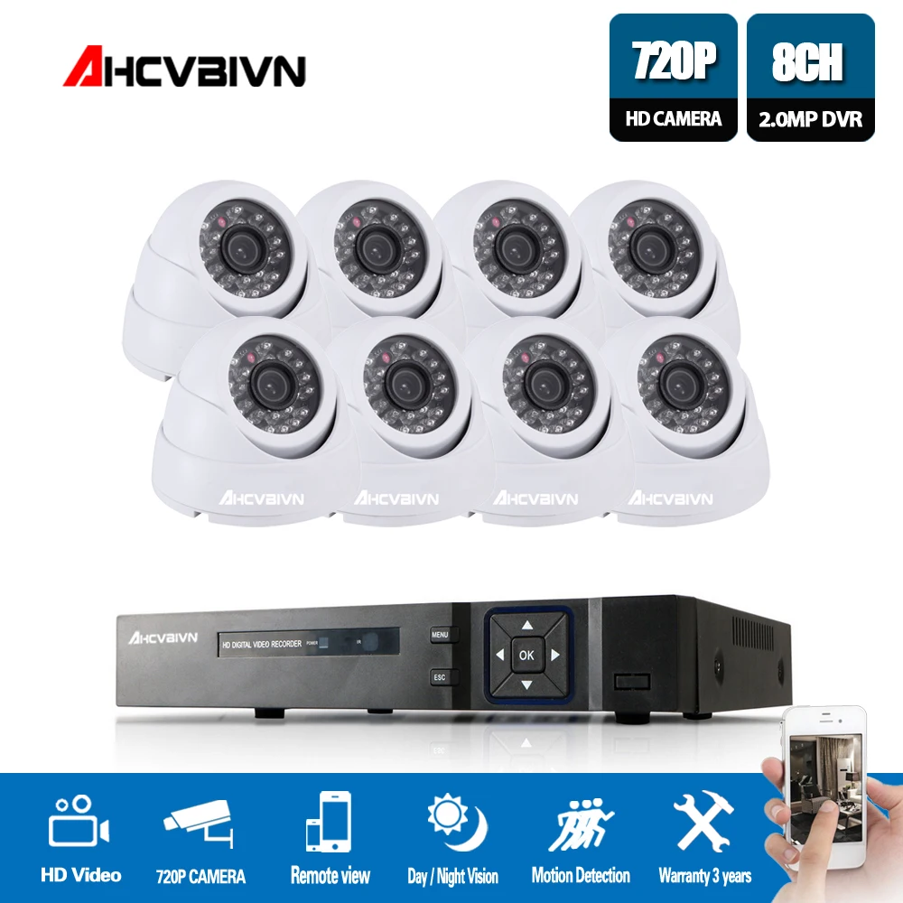 720P HDMI AHD 8CH CCTV DVR 8CH CCTV System 8PCS 1.0 MP IR Security Camera 1200 TVL CCTV Camera Surveillance System
720P HDMI AHD 8CH CCTV DVR 8CH CCTV System 8PCS 1.0 MP IR Security Camera 1200 TVL CCTV Camera Surveillance System