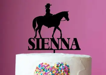 Personalised name Riding Horse cowgirl Acrylic birthday cake toppers wedding bridal baby shower Baptism party decorations 
Personalised name Riding Horse cowgirl Acrylic birthday cake toppers wedding bridal baby shower Baptism party decorations
