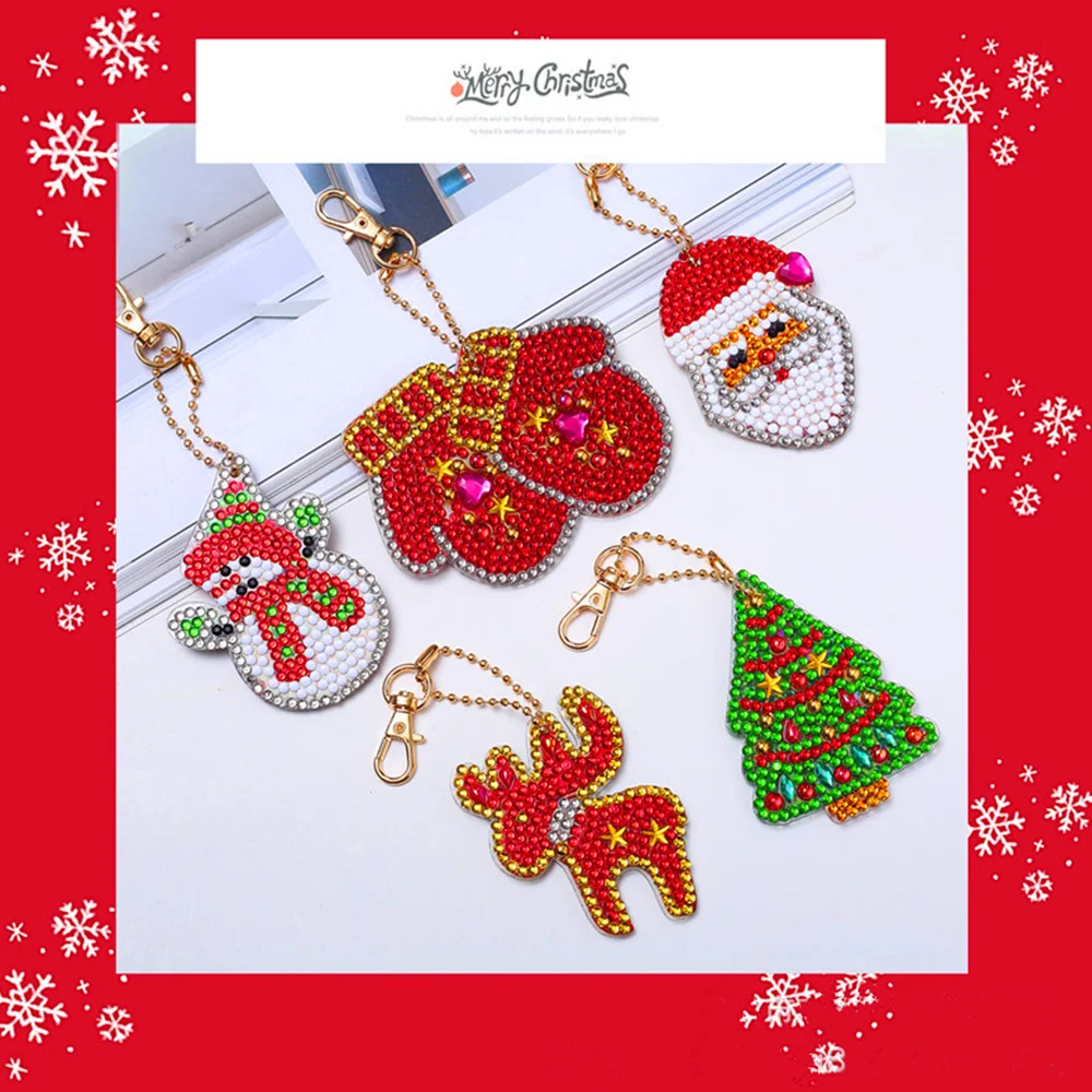 5D DIY Christmas Key Chain Diamond Painting Special Shaped Keyring Cross Stitch Embroidery Women Bag Key Chain
5D DIY Christmas Key Chain Diamond Painting Special Shaped Keyring Cross Stitch Embroidery Women Bag Key Chain