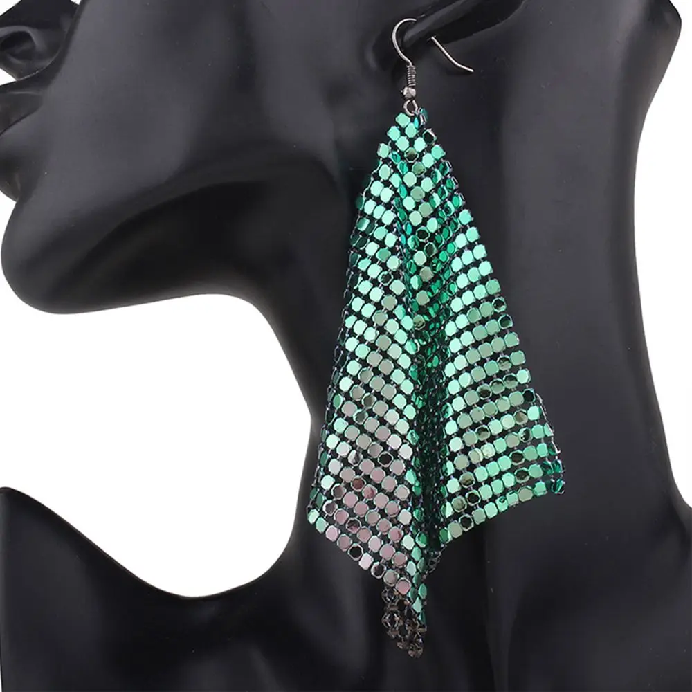 1Pair Fashion Long Drop Earring For Women Exaggerated Metal Sequins Shiny Tassel Dangle Hook Long Earrings Statement Jewelry
1Pair Fashion Long Drop Earring For Women Exaggerated Metal Sequins Shiny Tassel Dangle Hook Long Earrings Statement Jewelry