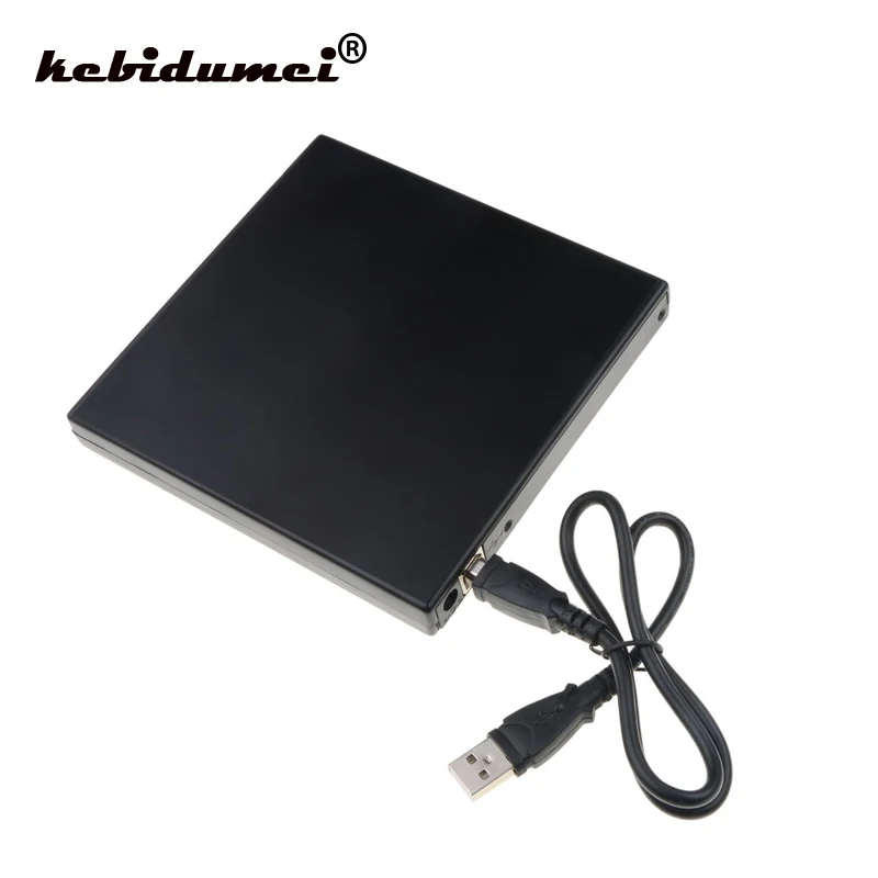

kebidumei Slim USB2.0 SATA External DVD Enclosure Hard Plastic Case For Laptop Notebook 12.7mm CD-ROM Case Without Optical Drive