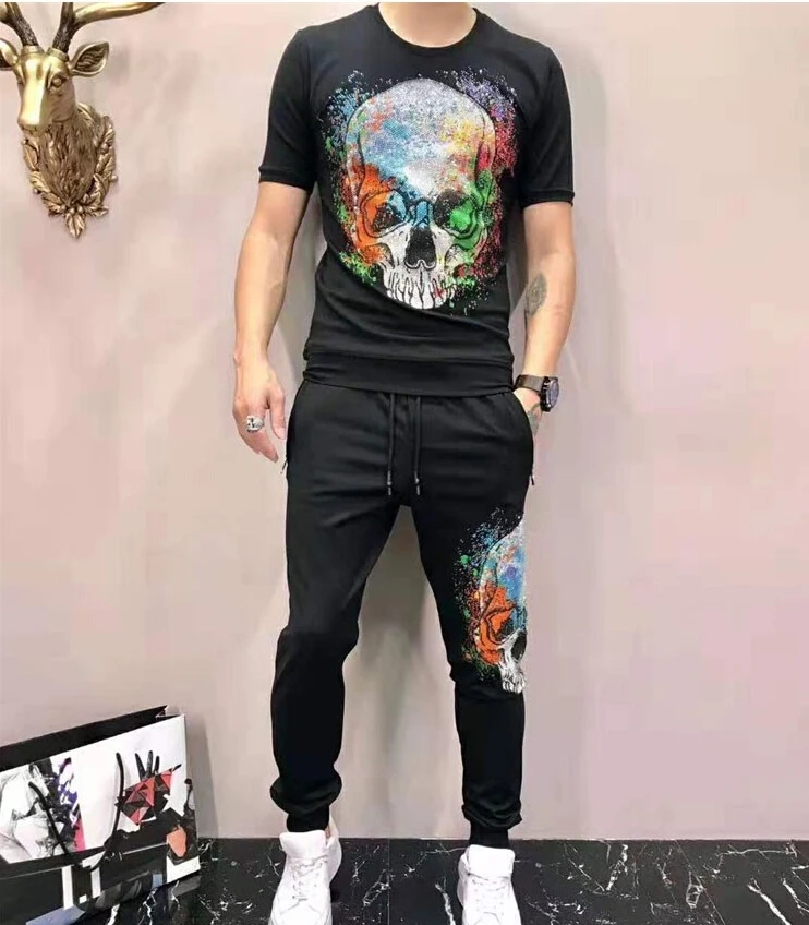 Mens Fitness Tracksuit Summer Casual Sporting Male 2 Piece Set Diamond stone design
Mens Fitness Tracksuit Summer Casual Sporting Male 2 Piece Set Diamond stone design