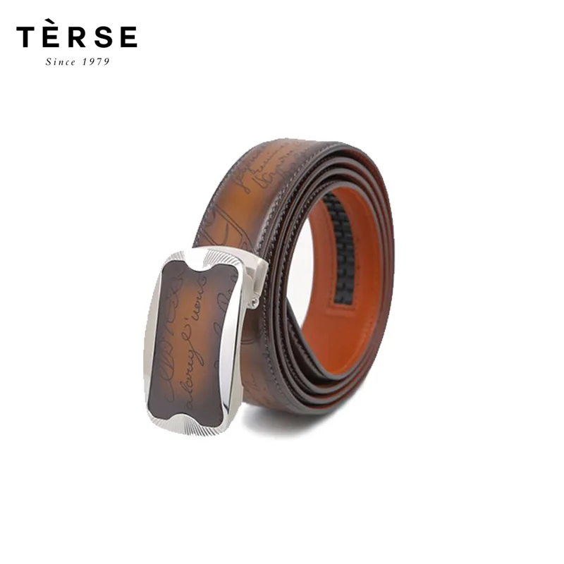 TERSE New Men`s Belt Genuine Leather Ratchet Belt Fashion Engraving Belt For Men Adjustable XN9340/XN9340-1
TERSE New Men`s Belt Genuine Leather Ratchet Belt Fashion Engraving Belt For Men Adjustable XN9340/XN9340-1