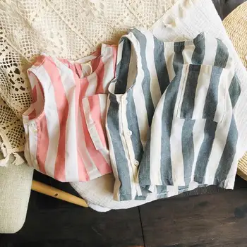 2019 New Wholesale Boys Girls Striped Vest Cotton Linen Fashion Summer Kids Vests 2-7t PV504
2019 New Wholesale Boys Girls Striped Vest Cotton Linen Fashion Summer Kids Vests 2-7t PV504