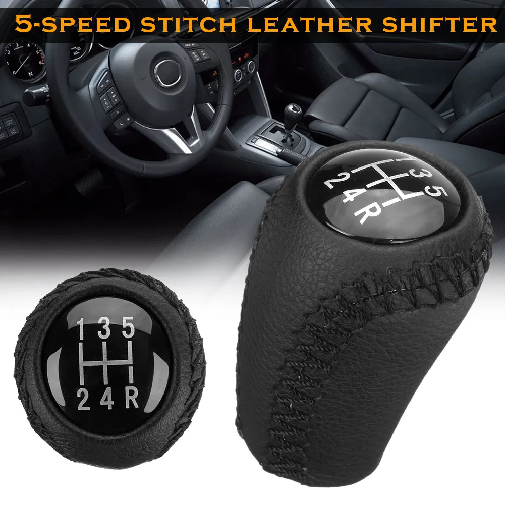 Do Promotion! 5 Speeds PU Leather Car Gear Shift Knob Head Shifter for Mazda 3 5 6 Series
Do Promotion! 5 Speeds PU Leather Car Gear Shift Knob Head Shifter for Mazda 3 5 6 Series