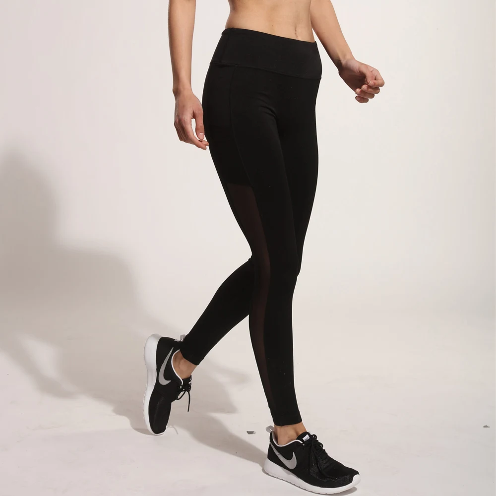 2017 New Aimpact Women Yogo Pants Sexy Fitness SweatPants Mesh Patchwork Girl Tight Running Workout Pants Female Sports leggings (4)