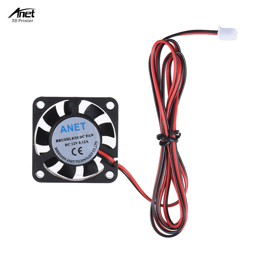 Anet 40 * 40 * 10mm DC 12V Brushless Cooling Cooler Fan 2 Wire for i3 3D Printer Brushless Cooling Fan For Printing
Anet 40 * 40 * 10mm DC 12V Brushless Cooling Cooler Fan 2 Wire for i3 3D Printer Brushless Cooling Fan For Printing