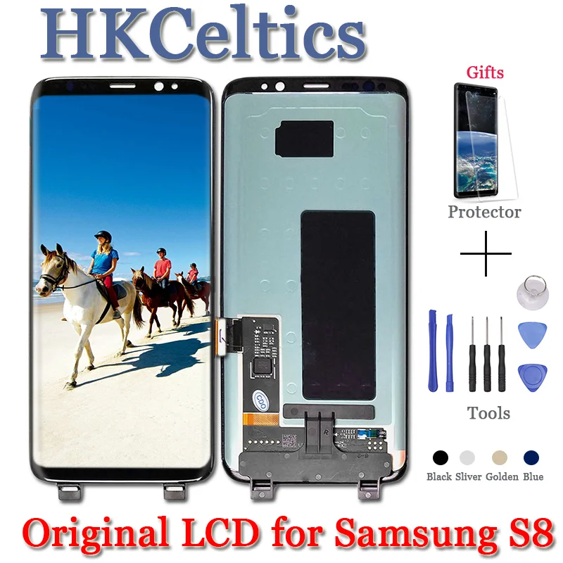 10pcs For Samsung S8 LCD with Frame Replacement for SAMSUNG Galaxy S8 Plus LCD G955 Replace S8 G950 G950F Display +Touch Screen
10pcs For Samsung S8 LCD with Frame Replacement for SAMSUNG Galaxy S8 Plus LCD G955 Replace S8 G950 G950F Display +Touch Screen