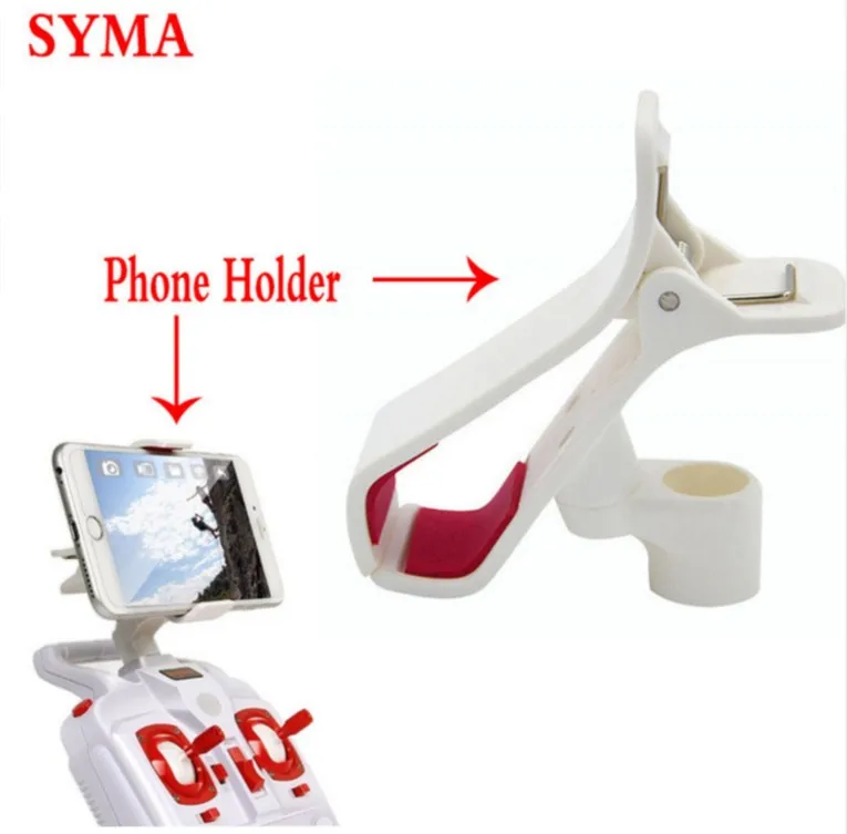 Original Drons FPV Mobile Phone Holder Clip Mount Spare Parts For SYMA X8 X8W X8C X8G Quadcopter Parts Accessory Drone
Original Drons FPV Mobile Phone Holder Clip Mount Spare Parts For SYMA X8 X8W X8C X8G Quadcopter Parts Accessory Drone