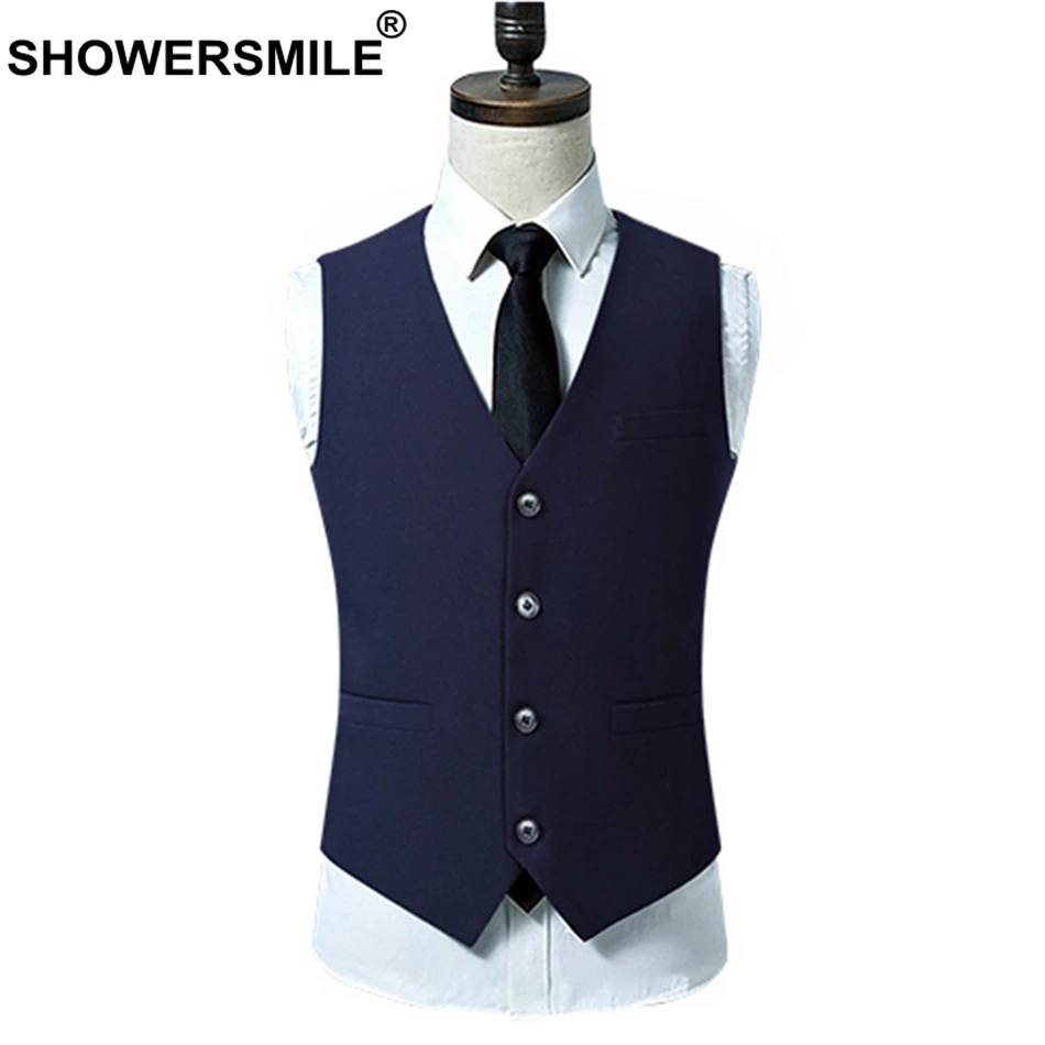SHOWERSMILE Navy Blue Suit Vest Mens Waistcoats Weddings Style 4xl Spring Autumn Sleeveless Jacket Plus Size Gilet Male Clothing
SHOWERSMILE Navy Blue Suit Vest Mens Waistcoats Weddings Style 4xl Spring Autumn Sleeveless Jacket Plus Size Gilet Male Clothing