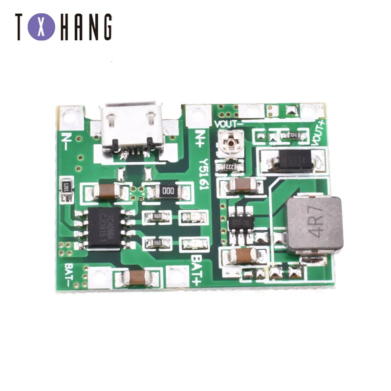 Lithium Li-ion 18650 3.7V 4.2V Battery Charger Board DC-DC Step Up Boost Module TP4056 DIY Kit Parts
Lithium Li-ion 18650 3.7V 4.2V Battery Charger Board DC-DC Step Up Boost Module TP4056 DIY Kit Parts