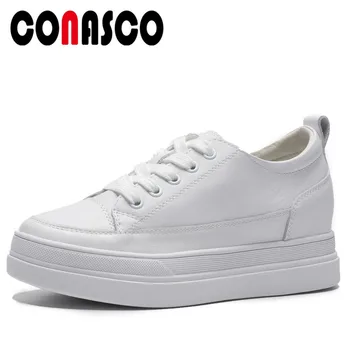 CONASCO Fashion Women Basic Pumps Genuine Leather Spring Autumn Winter Warm Increased High Heels Shoes Woman Cross-tied Sneakers
CONASCO Fashion Women Basic Pumps Genuine Leather Spring Autumn Winter Warm Increased High Heels Shoes Woman Cross-tied Sneakers