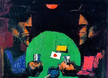 Abstract handmade painting card players on oil canvas for home decor and wallpaper, gallery
Abstract handmade painting card players on oil canvas for home decor and wallpaper, gallery