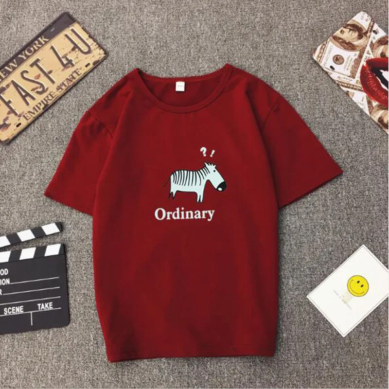 Spring Summer T-shirt Woman Cute Zebra Print Short Sleeve O Neck Cotton T shirt Women Casual Loose Women Tops
Spring Summer T-shirt Woman Cute Zebra Print Short Sleeve O Neck Cotton T shirt Women Casual Loose Women Tops