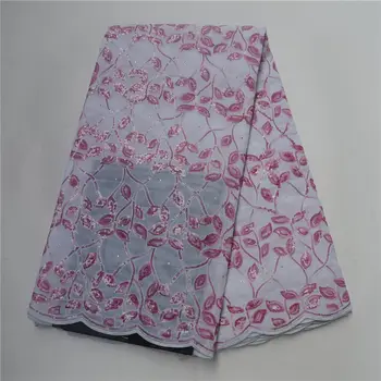 Pink fashion High Quality african Organza Lace Fabric for wedding dress sequins embroidered mesh lace fabric 5 yards LP30
Pink fashion High Quality african Organza Lace Fabric for wedding dress sequins embroidered mesh lace fabric 5 yards LP30