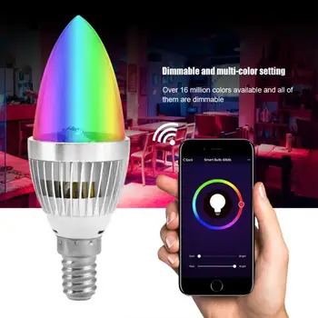 E14/E12 3W RGB LED Light Bulb Color Changing Candle Light Lamp Bulb+Remote Control Home RGB Wireless Led Lamp Bulb Set
E14/E12 3W RGB LED Light Bulb Color Changing Candle Light Lamp Bulb+Remote Control Home RGB Wireless Led Lamp Bulb Set