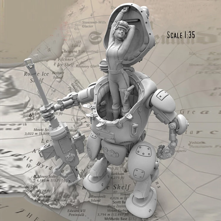 1/35 Gefechtsroboter Hammerschlag Resin kit Figure soldiers GK Film military subject Mechanical series Uncoated No colour
1/35 Gefechtsroboter Hammerschlag Resin kit Figure soldiers GK Film military subject Mechanical series Uncoated No colour