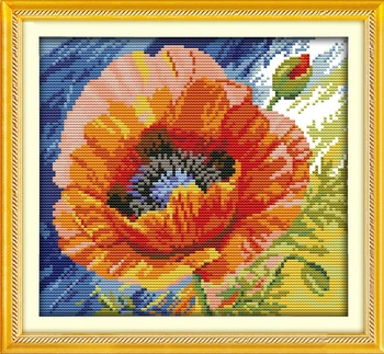 Joy Sunday Poppy Cross Stitch Needlework DIY Cross Stitch Sets for Embroidery Kits Counted or Stamped Cross-Stitch Hand Crafts
Joy Sunday Poppy Cross Stitch Needlework DIY Cross Stitch Sets for Embroidery Kits Counted or Stamped Cross-Stitch Hand Crafts