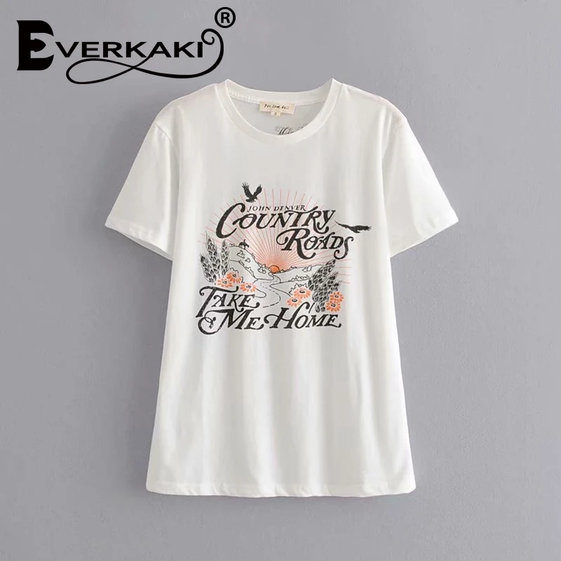 Everkaki 2019 New Women T Shirt Harajuku T-Shirts Women Summer Short Sleeve Casual Clothing Punk Tee Tops Casual Female
Everkaki 2019 New Women T Shirt Harajuku T-Shirts Women Summer Short Sleeve Casual Clothing Punk Tee Tops Casual Female