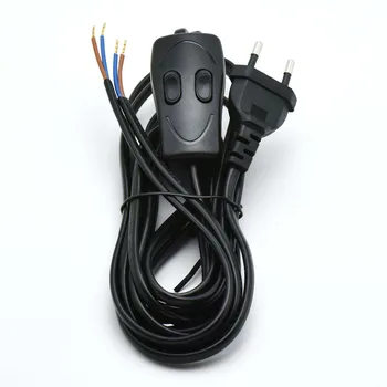 3.6M/2.5M European Plug Power Cord CCC VDE Lamp Switch Wire with Double Control Switch Lamp Power Cord 308 Switch Cable 1PC
3.6M/2.5M European Plug Power Cord CCC VDE Lamp Switch Wire with Double Control Switch Lamp Power Cord 308 Switch Cable 1PC