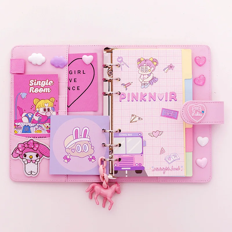 Leather Notebook with Pen Set Paper Kawaii Pink Notepad for School Office Supplies Stationery Gift
Leather Notebook with Pen Set Paper Kawaii Pink Notepad for School Office Supplies Stationery Gift