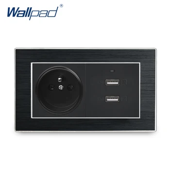 French Socket with 2.1A USB Wallpad Satin Metal Panel 5V Output USB Phone Quick Charge Wall Outlet Panel with French Socket
French Socket with 2.1A USB Wallpad Satin Metal Panel 5V Output USB Phone Quick Charge Wall Outlet Panel with French Socket