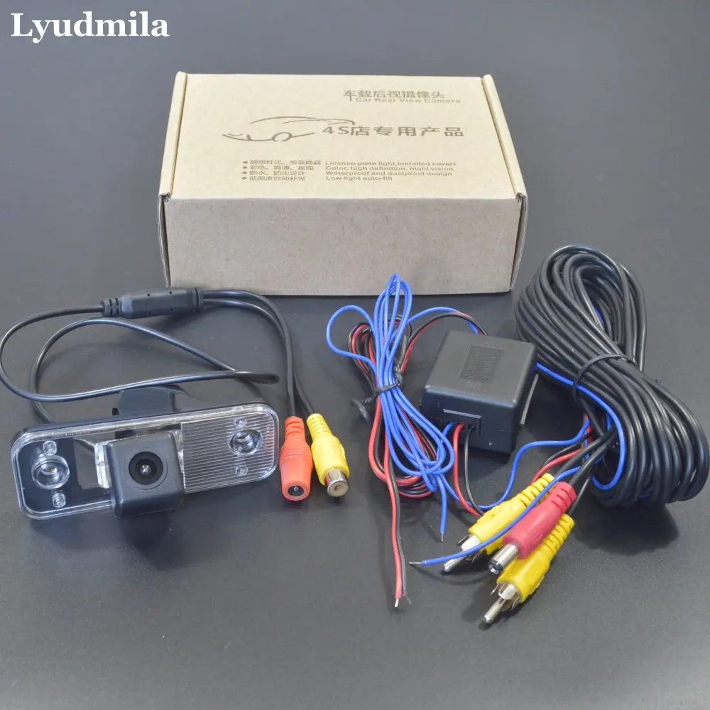 

LYUDMILA Power Relay Car Rear View Camera For Hyundai Santa Fe 2010 2011 2012 HD CCD Night Vision Car Back up Reverse Camera