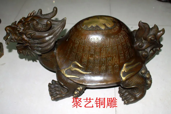 Bronze statue copper, pure copper dragon turtle decoration macrobian leading turtle tortoise extra large
Bronze statue copper, pure copper dragon turtle decoration macrobian leading turtle tortoise extra large