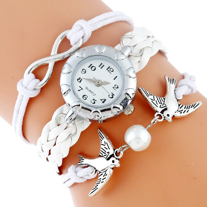 Gnova Platinum Vintage Bracelet Handmade Watch Sueded Leather Bronze Dove Charm Women Girl Fashion Paracord Wristwatch
Gnova Platinum Vintage Bracelet Handmade Watch Sueded Leather Bronze Dove Charm Women Girl Fashion Paracord Wristwatch