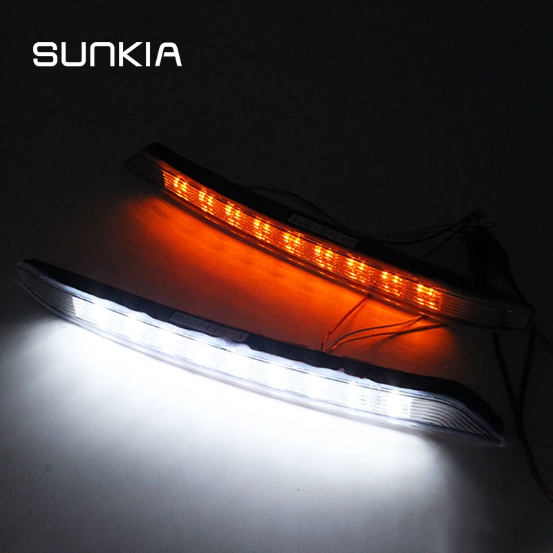SUNKIA 2Pcs/Set LED Daytime Running Light For KIA K3 DRL With Turning Signal Lights 2012 2013 2014 2015 Free Shipping
SUNKIA 2Pcs/Set LED Daytime Running Light For KIA K3 DRL With Turning Signal Lights 2012 2013 2014 2015 Free Shipping