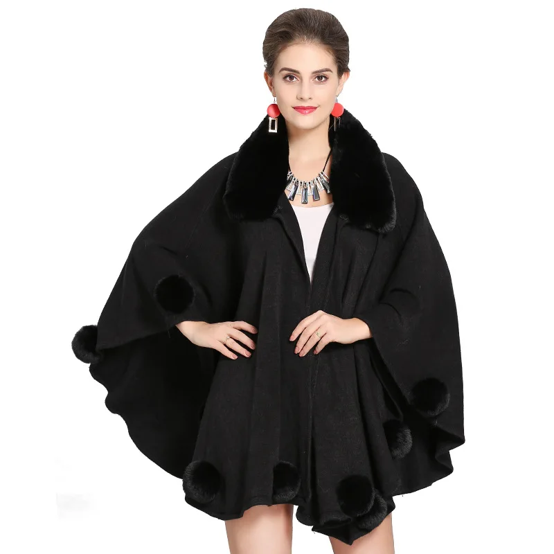 2019 New Fahion Pashmina Wool Knitted Shawls And Wraps With Fur Women Faux Fox Trim Collar Fake Cashmere Poncho Cape Big Size
2019 New Fahion Pashmina Wool Knitted Shawls And Wraps With Fur Women Faux Fox Trim Collar Fake Cashmere Poncho Cape Big Size