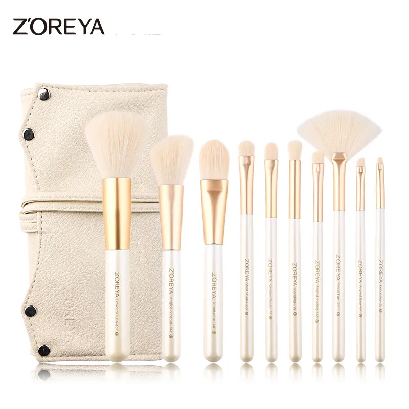 ZOREYA Make Up Brushes 10pcs Makeup Brush Set Powder Foundation Contour Eyeshadow Fan Brushes With Cosmetic Bag
ZOREYA Make Up Brushes 10pcs Makeup Brush Set Powder Foundation Contour Eyeshadow Fan Brushes With Cosmetic Bag