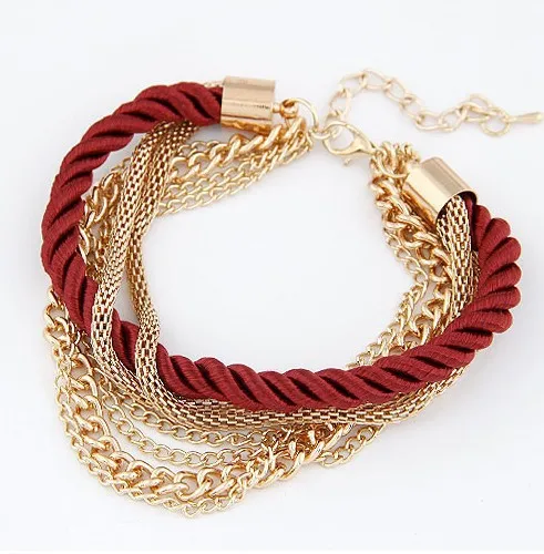 Bohemian Temperament Woven Gold Color Chain Braided Rope Bileklik Multilayer Bracelet Women Jewelry Accessories Pulseras Mujer
Bohemian Temperament Woven Gold Color Chain Braided Rope Bileklik Multilayer Bracelet Women Jewelry Accessories Pulseras Mujer