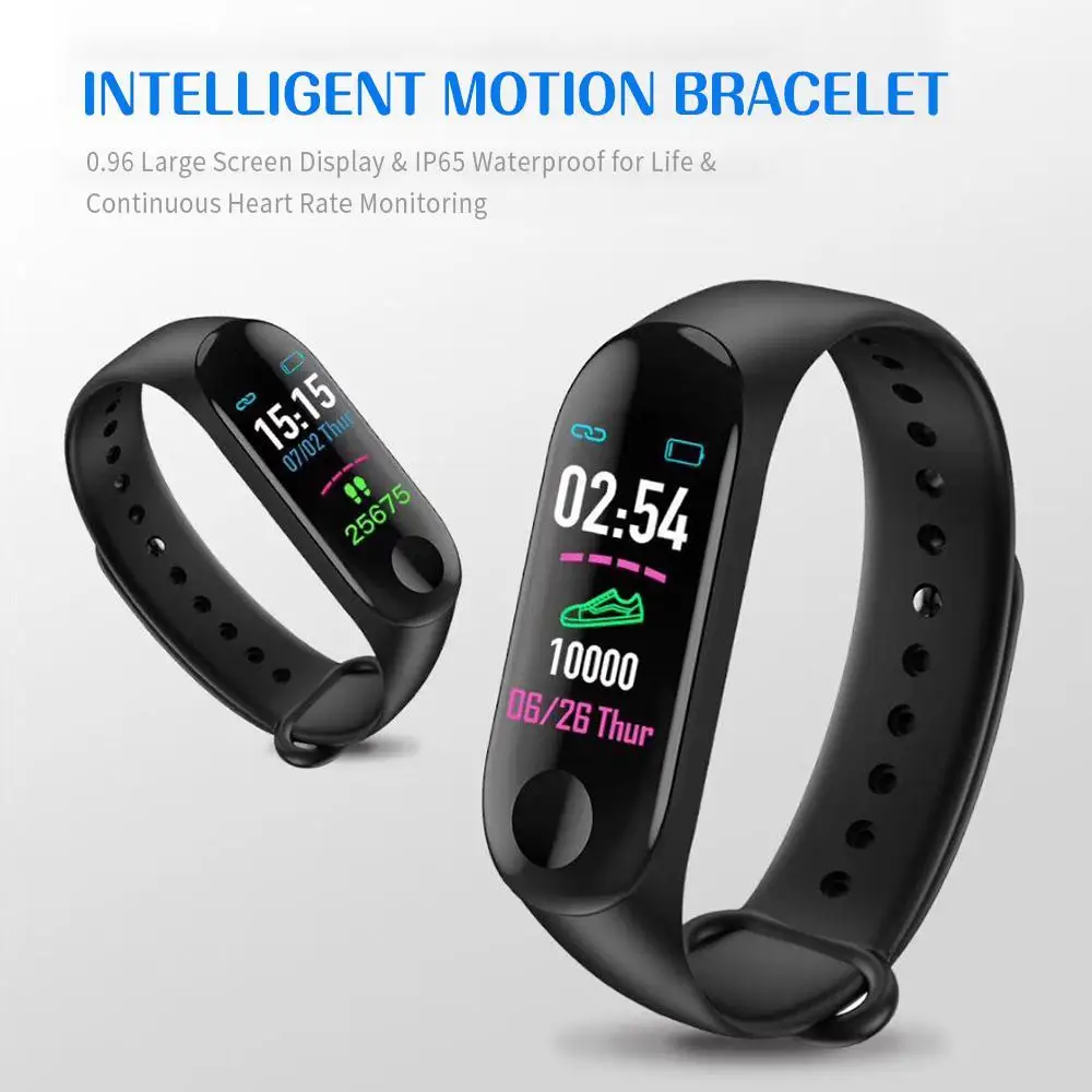 M3 Smart Watch Bracelet Monitor Band Pedometer Sleep Monitoring Bluetooth Waterproof Fitness Tracker Calling Wristband
M3 Smart Watch Bracelet Monitor Band Pedometer Sleep Monitoring Bluetooth Waterproof Fitness Tracker Calling Wristband