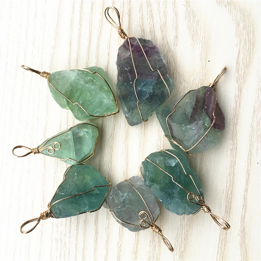 Fashion Top Quality Natural Stone Raw Ore Purple Fluorite Winding Irregular Pendant For Women Jewelry Making 6Pcs/Lots Wholesale
Fashion Top Quality Natural Stone Raw Ore Purple Fluorite Winding Irregular Pendant For Women Jewelry Making 6Pcs/Lots Wholesale