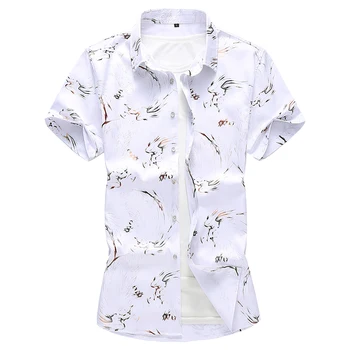 MOGU Summer Men's Breathable Casual Print Shirts Short Sleeve Fashion Beach Shirts Plus 7XL Hawaiian Style Comfort Male Shirts
MOGU Summer Men's Breathable Casual Print Shirts Short Sleeve Fashion Beach Shirts Plus 7XL Hawaiian Style Comfort Male Shirts