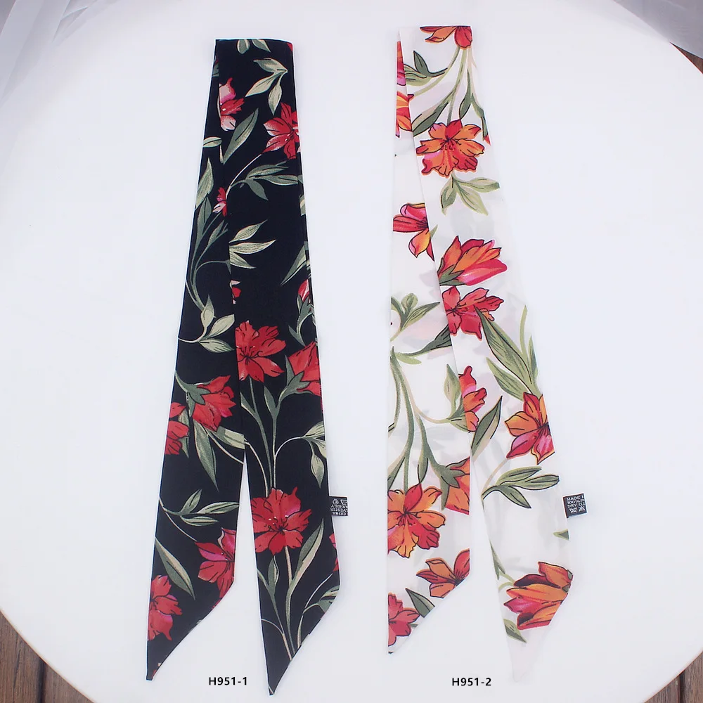 2019 New Skinny Scarf Floral narrow Silk Scarf For Women Luxury Brand Foulard Fashion Flower Ladies Bag Scarf Head Scarves H951
2019 New Skinny Scarf Floral narrow Silk Scarf For Women Luxury Brand Foulard Fashion Flower Ladies Bag Scarf Head Scarves H951