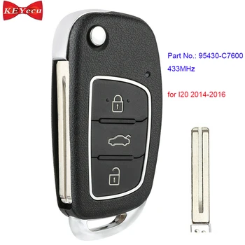 KEYECU for Hyundai I20 2014 2015 2016 Remote Car Key Fob 433MHz ID46 Chip P/N: 95430-C7600
KEYECU for Hyundai I20 2014 2015 2016 Remote Car Key Fob 433MHz ID46 Chip P/N: 95430-C7600