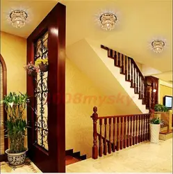 E74 Modern Crystal LED Ceiling Hallway Light Pendant Lamp Fixture Bulb Chandelier