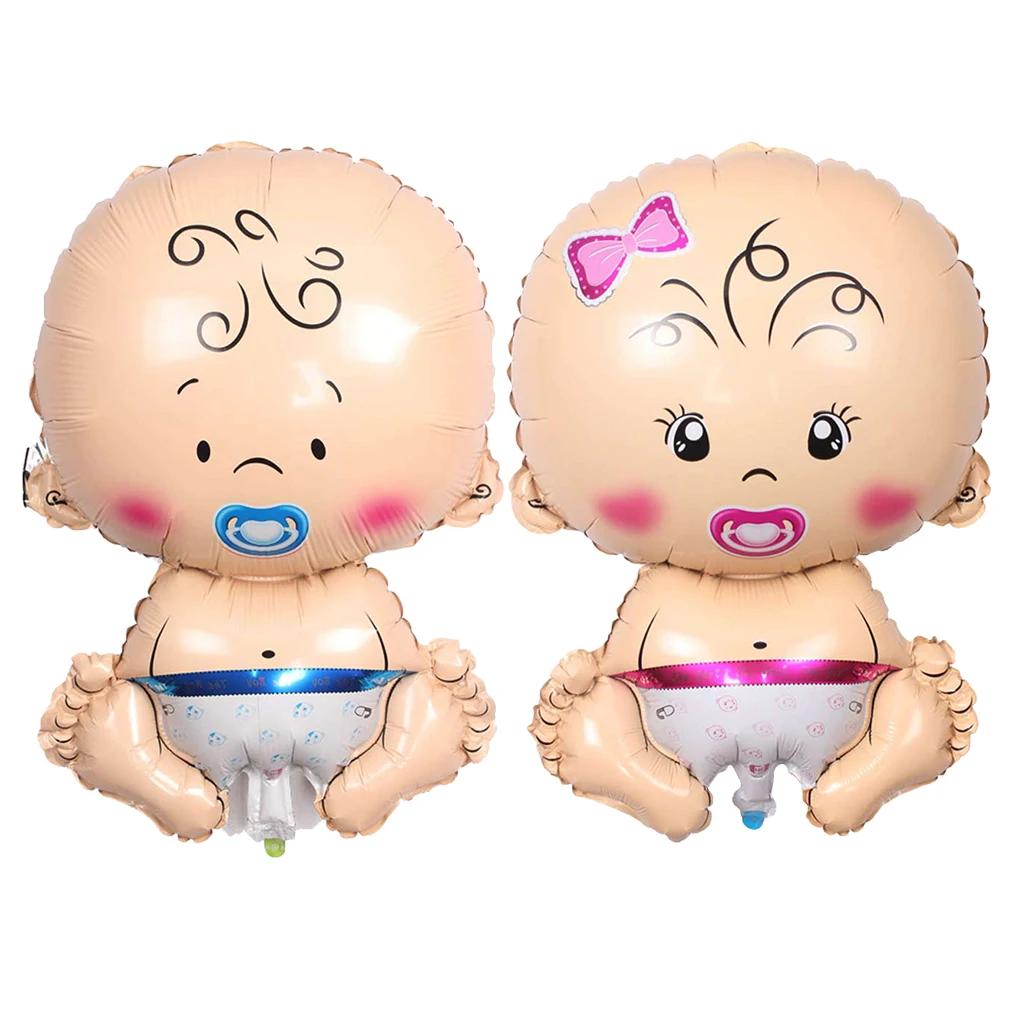 Pieces of 2 Baby Pacifier Doll Foil Balloon Baby Shower Boys Girls Birthday Party Decor Kids Toy Pieces of 2 Baby Pacifier Doll Foil Balloon Baby Shower Boys Girls Birthday Party Decor Kids Toy