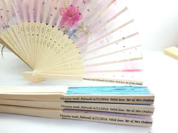 Free shipping 100pcs/lot Fashion&Elegant Personalized Silk hand fan Wedding Souvier party gifts
Free shipping 100pcs/lot Fashion&Elegant Personalized Silk hand fan Wedding Souvier party gifts